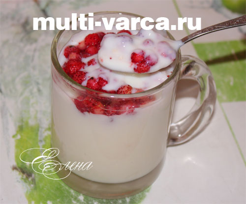 Молочний кисіль у мультиварці